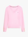 Pink Jersey V-Neck Jumper  Women