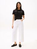 Μαύρο T-Shirt Με Κλασική Λαιμόκοψη Και Λογότυπο  Γυναίκες
