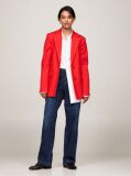 Κόκκινο Blazer Σε Slim Γραμμή Με Μονή Σειρά Κουμπιών  Γυναίκες