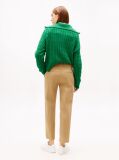 Brown Slim Fit Straight Leg Chinos  Women