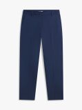 Blue Slim Fit Straight Leg Chinos  Women
