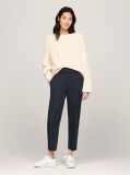 Blue Slim Fit Straight Leg Chinos  Women