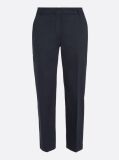 Blue Slim Fit Straight Leg Chinos  Women
