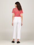 White Slim Fit Straight Leg Chinos  Women