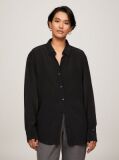 Black Fluid Crepe Regular Fit Shirt  Women