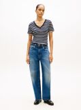 Multi V-Neck Slim Fit T-Shirt  Women