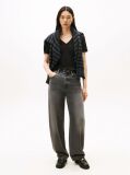 Black V-Neck Slim Fit T-Shirt  Women