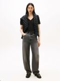 Black V-Neck Slim Fit T-Shirt  Women