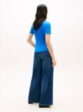 Blue V-Neck Slim Fit T-Shirt  Women