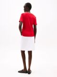 Red V-Neck Slim Fit T-Shirt  Women