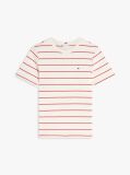 Multi Flag Embroidery Ribbed Slim T-Shirt  Women