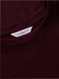 Red Flag Embroidery Ribbed Slim T-Shirt  Women
