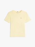 Yellow Flag Embroidery Ribbed Slim T-Shirt  Women