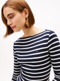 Multi T-Shirt Σε Slim Γραμμή Με Boat Λαιμόκοψη  Γυναίκες