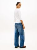 White Boat Neck Slim Fit T-Shirt  Women