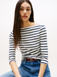 Multi T-Shirt Σε Slim Γραμμή Με Boat Λαιμόκοψη  Γυναίκες