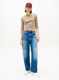 Multi Boat Neck Slim Fit T-Shirt  Women