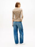 Multi Boat Neck Slim Fit T-Shirt  Women