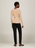 Beige Ribbed Button Down Slim Fit Cardigan  Women