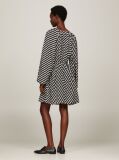 Multi Jagged Print Oversized Knee Length Dress  Women
