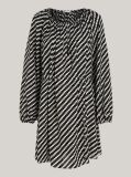 Multi Jagged Print Oversized Knee Length Dress  Women
