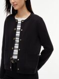 Black Jersey Strech Reversible Cardigan  Women