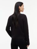 Black Jersey Strech Reversible Cardigan  Women