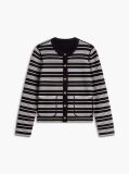 Black Jersey Strech Reversible Cardigan  Women