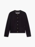 Black Jersey Strech Reversible Cardigan  Women