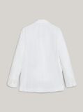 White Pique Oversized Double Breasted Blazer  Women