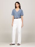 Blue V-Neck Relaxed T-Shirt  Women