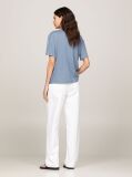 Blue V-Neck Relaxed T-Shirt  Women