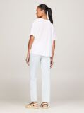 White V-Neck Relaxed T-Shirt  Women