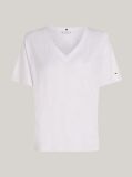 White V-Neck Relaxed T-Shirt  Women