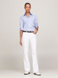 White Maddie Mid Rise Bootcut White Jeans  Women
