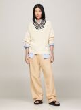 Beige Relaxed Straight Chinos  Women