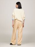 Beige Relaxed Straight Chinos  Women