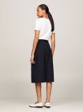 Blue Gold Button Wrap Midi Skirt  Women