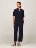 Blue Essential Fluid Relaxed Short Sleeve Shirt  Women