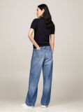 Blue Short Sleeve Polo Collar Jumper  Women