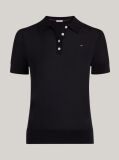 Blue Short Sleeve Polo Collar Jumper  Women