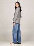 Grey Prince Of Wales Check Single Breasted Blazer  Women