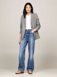 Grey Prince Of Wales Check Single Breasted Blazer  Women