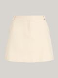 Beige Flag Embroidery A-Line Mini Skirt  Women