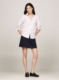 Blue Flag Embroidery A-Line Mini Skirt  Women