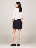 Blue Flag Embroidery A-Line Mini Skirt  Women