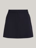 Blue Flag Embroidery A-Line Mini Skirt  Women