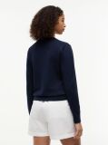 Blue Jersey Crew Neck Cardigan  Women
