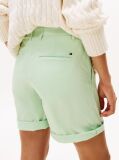 Green Relaxed Chino Bermuda Shorts  Women
