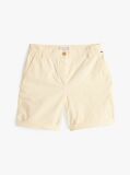 White Relaxed Chino Bermuda Shorts  Women